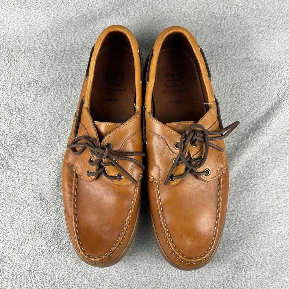 Allen Edmonds Eastport Boat Shoes Leather Mens Size 12 D Brown Loafers Deck